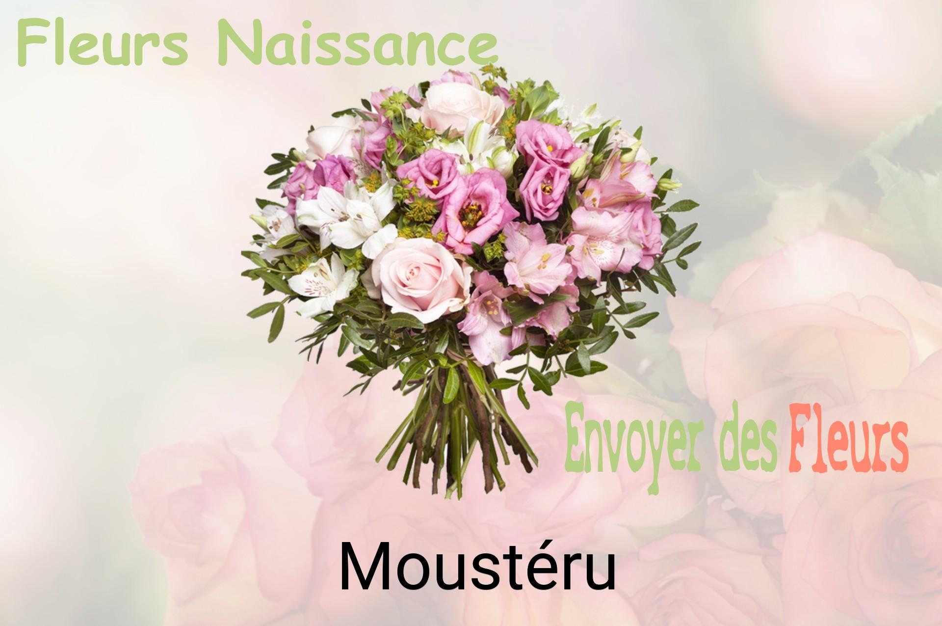 Bouquet de fleurs de naissance livré à Moustéru
